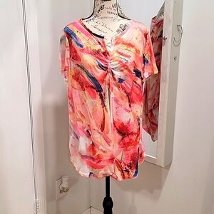 Avenue Blouse Tie Dye Size Plus Size 18-20